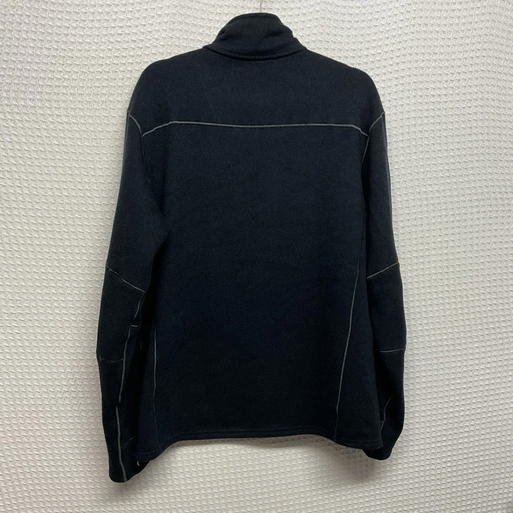 Kuhl Interceptr Fleece Jacket Mens XL Ink Black Full Zip Mockneck Hiking Outdoor